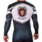 Jiu Jitsu Unlimited Academy Rash Guards Black/White #8129 H
