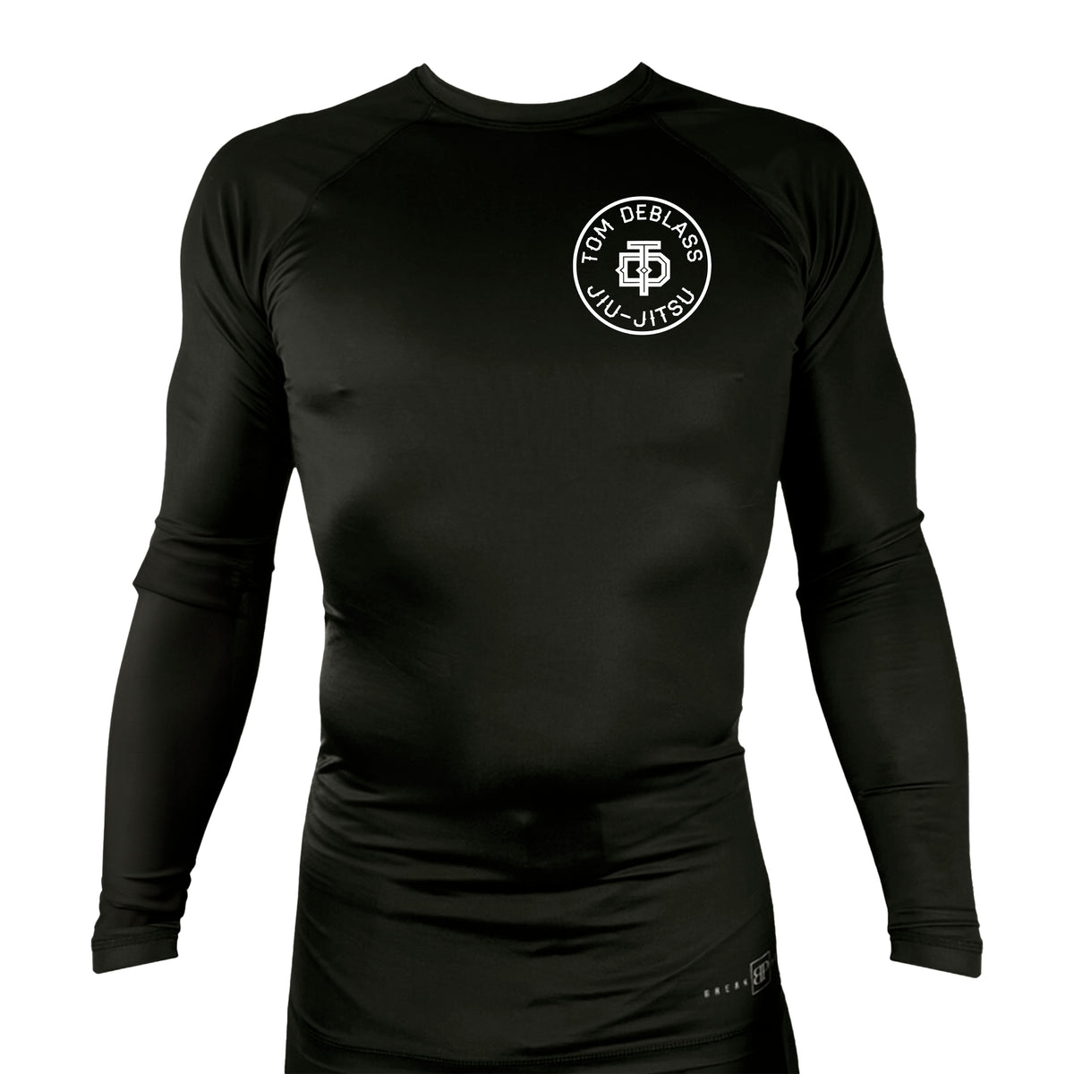 Jiu Jitsu Unlimited All Black Custom Rash Guards Long Sleeves #8129 H