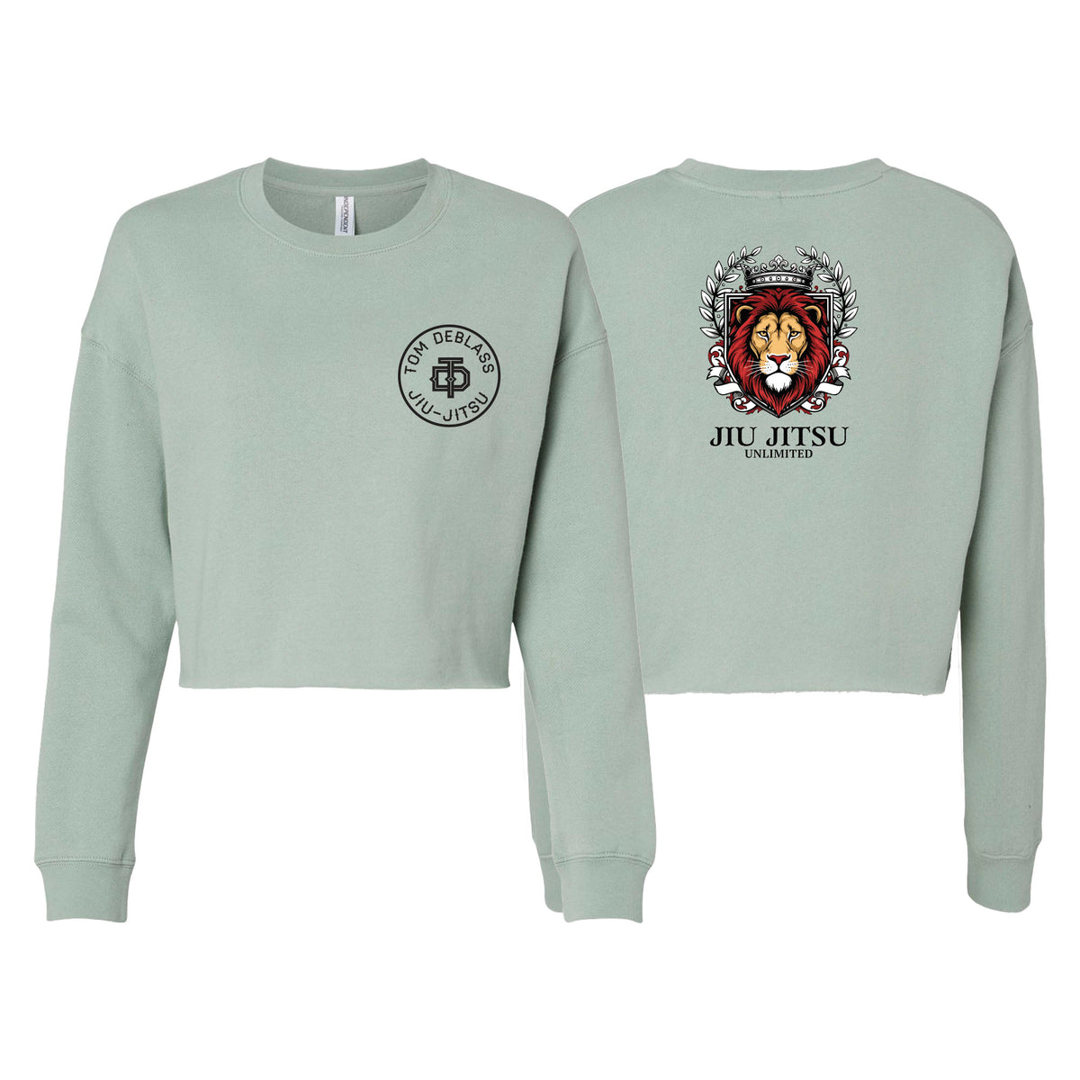 Jiu Jitsu Unlimited Women's Cropped Crewneck Sweatshirt #8129 H