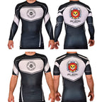 Jiu Jitsu Unlimited Academy Rash Guards Black/White #8129 J