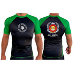 Jiu Jitsu Unlimited All Black Ranked Short Sleeve Rash Guards #8129 J