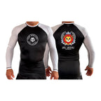 Jiu Jitsu Unlimited All Black Ranked Long Sleeve Rash Guards #8129 J