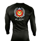 Jiu Jitsu Unlimited All Black Custom Rash Guards Long Sleeves #8129 J