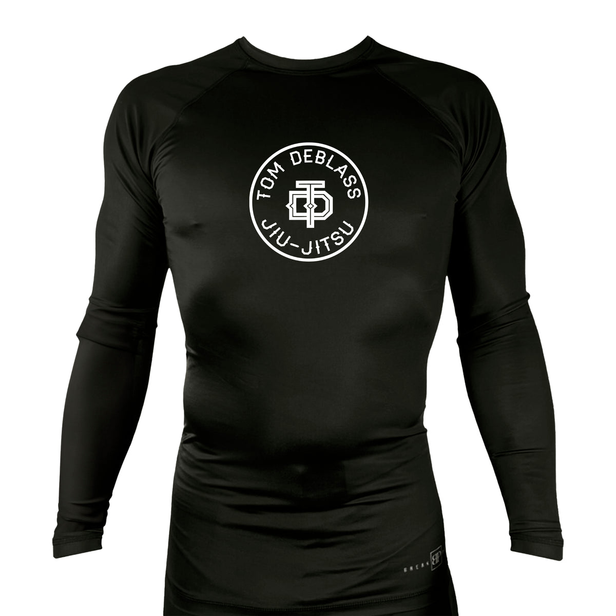 Jiu Jitsu Unlimited All Black Custom Rash Guards Long Sleeves #8129 J