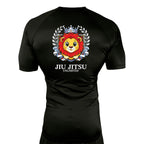 Jiu Jitsu Unlimited All Black Custom Rash Guards Short Sleeves #8129 J