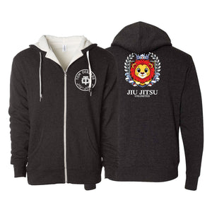 Jiu Jitsu Unlimited Academy Sherpa Lined Zip-Up Hoodie #8129 K