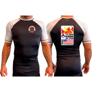 CVMMA All Black Ranked Short Sleeve Rash Guards #8130 A