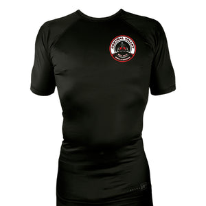 CVMMA All Black Custom Rash Guards Short Sleeves #8130 A