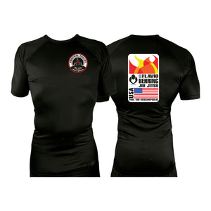 CVMMA All Black Custom Rash Guards Short Sleeves #8130 A