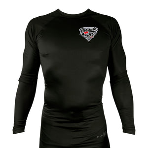 Pressure 580 Jiu-Jitsu All Black Custom Rash Guards Long Sleeves #8131 A