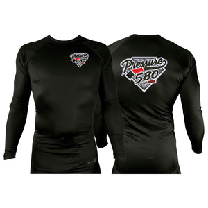 Pressure 580 Jiu-Jitsu All Black Custom Rash Guards Long Sleeves #8131 A