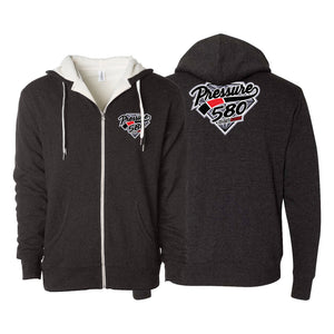 Pressure 580 Jiu-Jitsu Academy Sherpa Lined Zip-Up Hoodie #8131 A