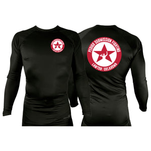 Pressure 580 Jiu-Jitsu All Black Custom Rash Guards Long Sleeves #8131 F