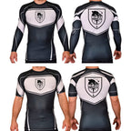 Kau Freestyle Martial Arts Academy Rash Guards Black/White #8132 A