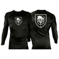 Kau Freestyle Martial Arts All Black Custom Rash Guards Long Sleeves #8132 A