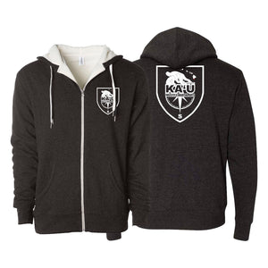 Kau Freestyle Martial Arts Academy Sherpa Lined Zip-Up Hoodie #8132 B