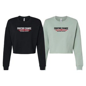 Fighting Chance Idaho Women's Cropped Crewneck Sweatshirt #8134 B