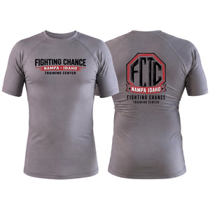 Fighting Chance Idaho Gray Custom Rash Guards Short Sleeve #8134 B