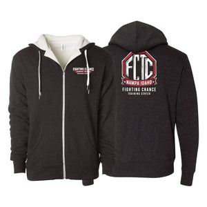 Fighting Chance Idaho Academy Sherpa Lined Zip-Up Hoodie #8134 C