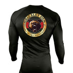 Grizzley Den Jiu-Jitsu All Black Custom Rash Guards Long Sleeves #8135 A