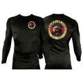Grizzley Den Jiu-Jitsu All Black Custom Rash Guards Long Sleeves #8135 A
