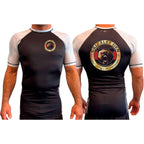Grizzley Den Jiu-Jitsu All Black Ranked Short Sleeve Rash Guards #8135 A