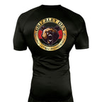 Grizzley Den Jiu-Jitsu All Black Custom Rash Guards Short Sleeves #8135 A