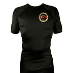 Grizzley Den Jiu-Jitsu All Black Custom Rash Guards Short Sleeves #8135 A