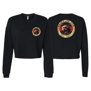 Grizzley Den Jiu-Jitsu Women's Cropped Crewneck Sweatshirt #8135 A