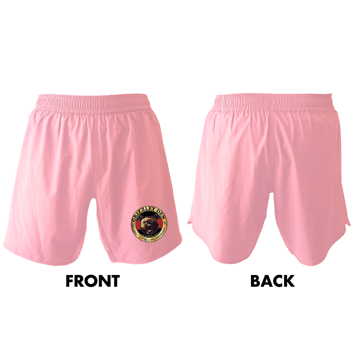 Grizzley Den Jiu-Jitsu Custom Pink Shorts 2.0 #8135 A