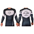 PT BJJ Academy Rash Guards Black/White #8136 A