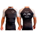 PT BJJ All Black Ranked Short Sleeve Rash Guards #8136 A