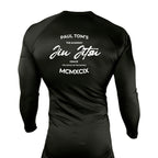PT BJJ All Black Custom Rash Guards Long Sleeves #8136 A