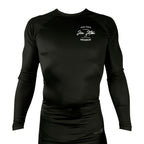 PT BJJ All Black Custom Rash Guards Long Sleeves #8136 A