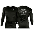 PT BJJ All Black Custom Rash Guards Long Sleeves #8136 A