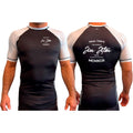 PT BJJ All Black Ranked Short Sleeve Rash Guards #8136 A