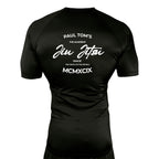PT BJJ All Black Custom Rash Guards Short Sleeves #8136 A