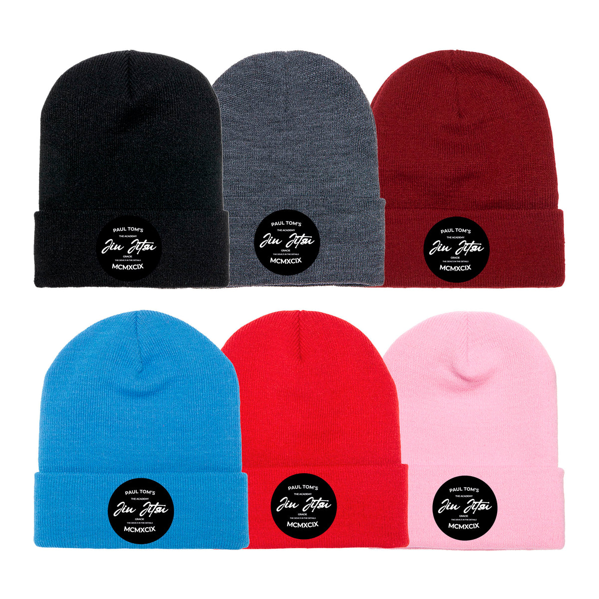 PT BJJ Academy Beanies #8136 A