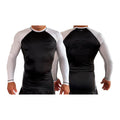PT BJJ All Black Ranked Long Sleeve Rash Guards #8136 C