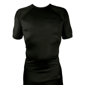 Paul Toms Academy of Brazilian Jiu Jitsu All Black Custom Rash Guards Short Sleeves #8136 C