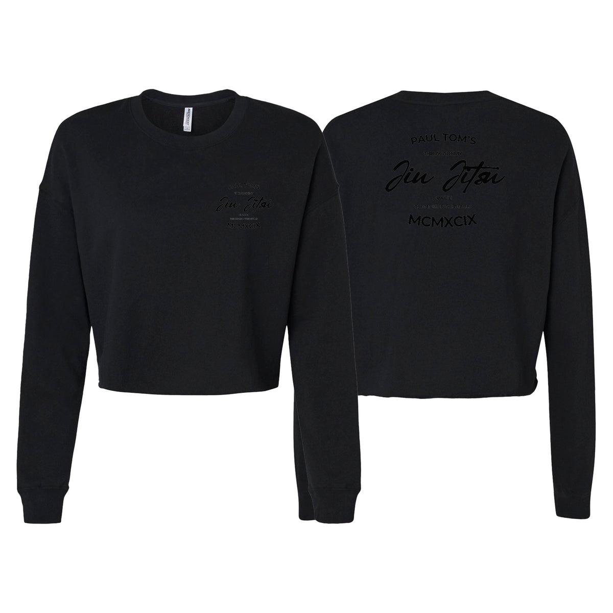 PT BJJ Women's Cropped Crewneck Sweatshirt #8136 C