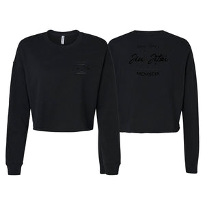 Paul Toms Academy of Brazilian Jiu Jitsu Women's Cropped Crewneck Sweatshirt #8136 C