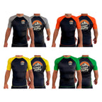 Grand Valley BJJ All Black Ranked Short Sleeve Rash Guards #8137 B