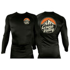 Grand Valley BJJ All Black Rash Guards Long Sleeves #8137 B