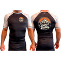 Grand Valley BJJ All Black Ranked Short Sleeve Rash Guards #8137 B