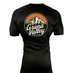 Grand Valley BJJ All Black Rash Guards Short Sleeves #8137 B