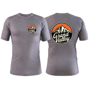 Grand Valley BJJ Gray Rash Guards Short Sleeve #8137 B