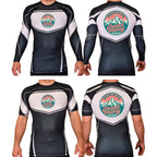 Grand Valley BJJ Academy Rash Guards Black/White #8137 C