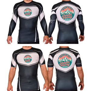 Grand Valley BJJ Academy Rash Guards Black/White #8137 C