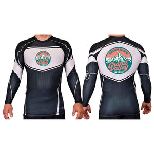 Grand Valley BJJ Academy Rash Guards Black/White #8137 C